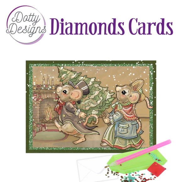 Dotty Design Diamond Cards - Have a Mice Christmas (A6)