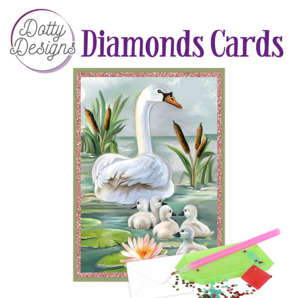 Dotty Design Diamond Cards - Ducklings (A6)
