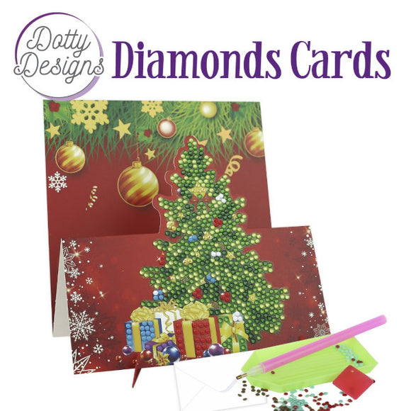 Dotty Design Diamond Easel Card 132 - Christmas Tree