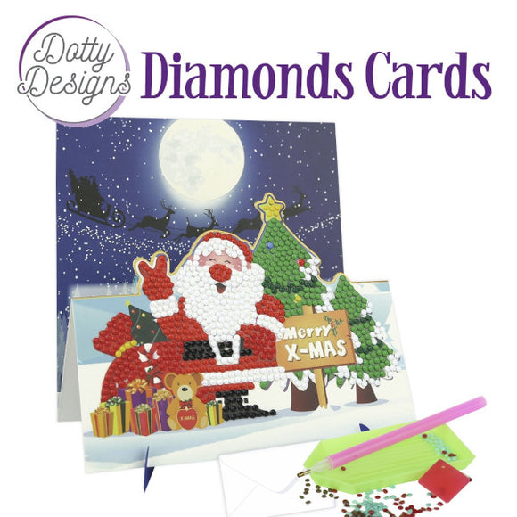 Dotty Design Diamond Easel Card 145 - Merry Xmas