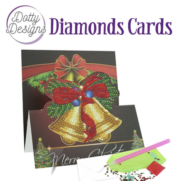 Dotty Design Diamond Easel Card 150 - Christmas Bells