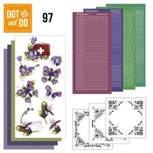 Dot & Do Kit 097  Purple Flowers