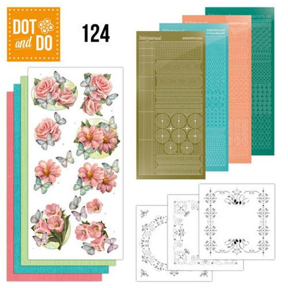 Dot & Do Kit 124 Pink Flowers & Butterflies