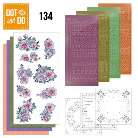 Dot & Do Kit 134 Purple Flowers