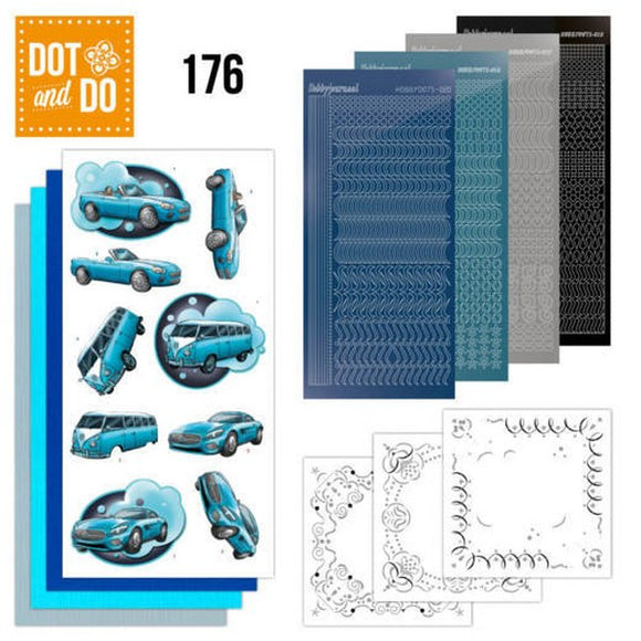 Dot & Do Kit 176 Cars in Blue