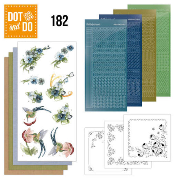 Dot & Do Kit 182 Blue Flowers