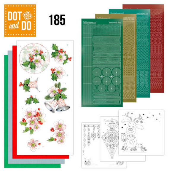 Dot & Do Kit 185 - Christmas Flowers - Pink Christmas Flowers