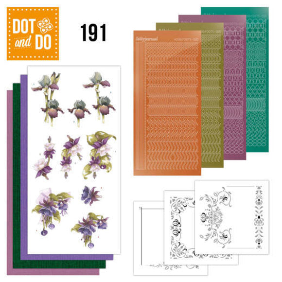 Dot & Do Kit 191 - Pretty Flowers - Purple Flowers