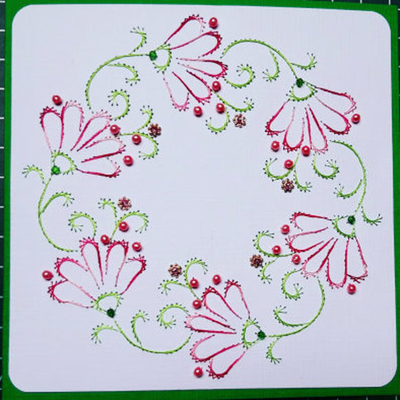 Embroidered Paper Patterns Embroidery On Paper Free Patterns Botanical Stamps Stick & Stitch