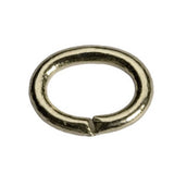 6mm Medium Duty Oval Jump Rings Gold or Silver Plate