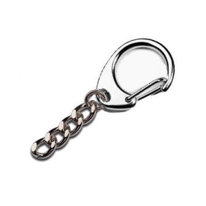 Curb Chain & O Lock Key Chain 70mm Nickel Pack of 5
