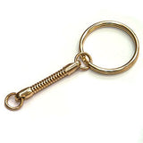 Snake Chain & Split Ring Key Chain Gold or Nickel Plated Pack of 10