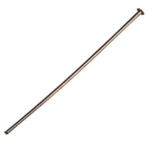 Flat Head Pins 40mm Gold or Silver Plate Pack of 100