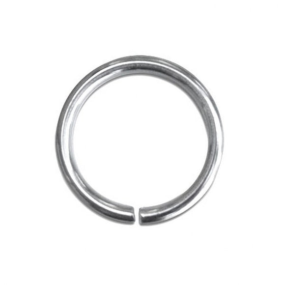 7mm Medium Duty Jump Rings Gold or Silver Plate pack of 100