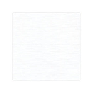 Linen Effect White Topper Square 12.8 x 12.8cm Pack of 25