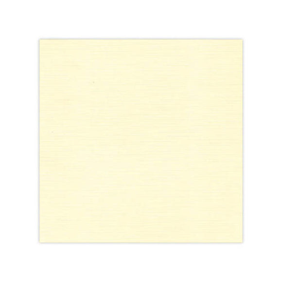 Linen Effect Cream Topper Square 12.8 x 12.8cm Pack of 25