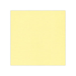 Linen Effect Light Yellow Topper Square 12.8 x 12.8cm Pack of 25