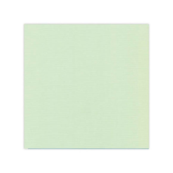 Linen Effect Light Green Topper Square 12.8 x 12.8cm Pack of 25