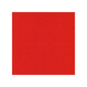 Linen Effect Christmas Red Topper Square 12.8 x 12.8cm Pack of 25