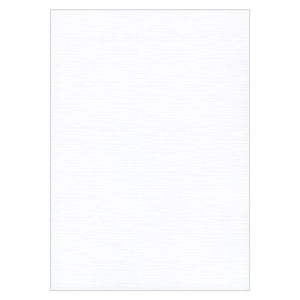 Linen Effect White Topper A6 Pack of 25