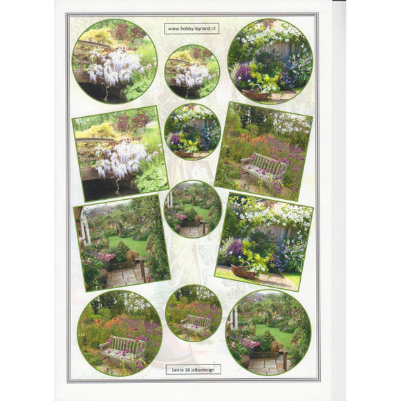 Garden Scenes Mini Topper Sheet