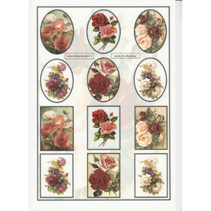 Rose Bouquets Mini Topper Sheet