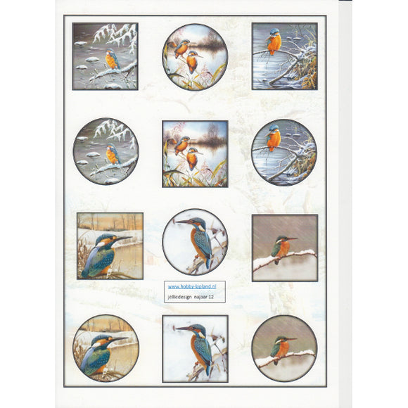Kingfisher Mini Topper Sheet