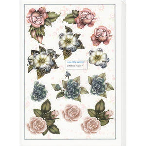 Flowers Decoupage Topper Sheet