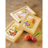 Butterflies & Flowers Counted Cross Stitch Kit on Aida