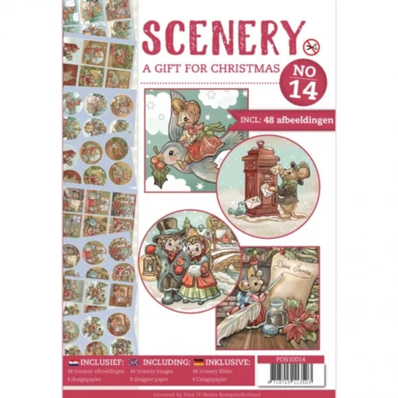 Push Out Book Scenery 14 - A Gift for Christmas