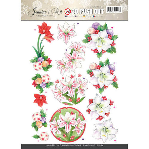 Christmas Classics Die Cut Decoupage - Lilies