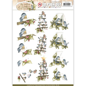 The Nature of Christmas Die Cut Decoupage - Christmas Birds