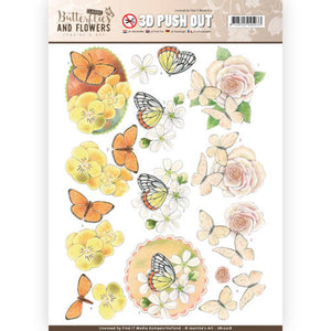 Butterflies & Flowers Die Cut Decoupage - Lovely Butterflies