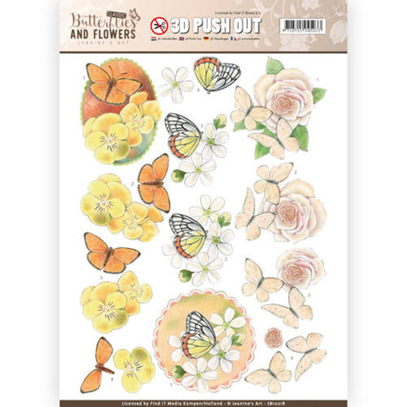 Butterflies & Flowers Die Cut Decoupage - Lovely Butterflies