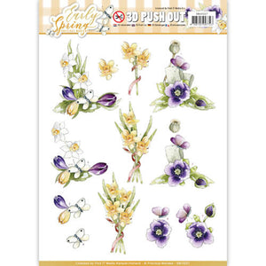 Early Spring Die Cut Decoupage - Early Daffodils