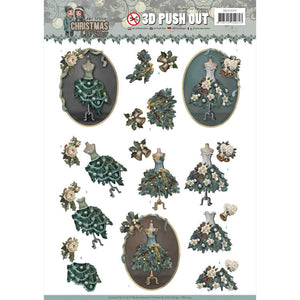 Christmas Wishes Die Cut Decoupage - Well Dressed