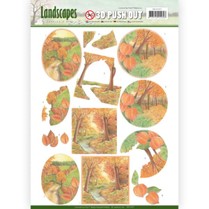 Landscapes Die Cut Decoupage - Autumn