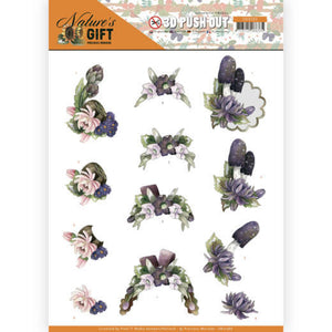 Nature's Gift Die Cut Decoupage - Purple Gifts
