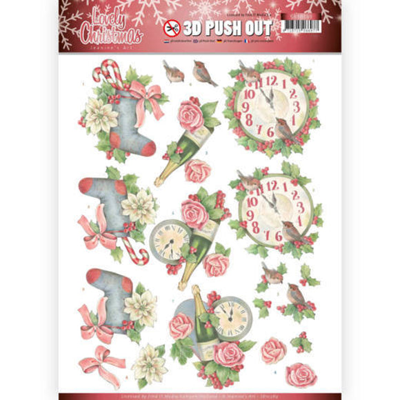 Lovely Christmas Die Cut Decoupage - Lovely Christmas Time