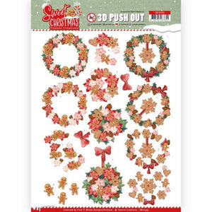 Sweet Christmas Die Cut Decoupage - Sweet Wreaths