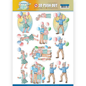 Active Life Die Cut Decoupage - Party Together