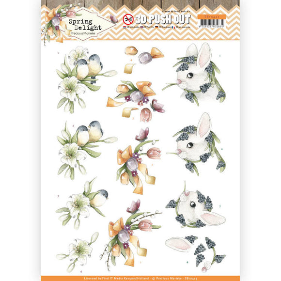 Spring Delight Die Cut Decoupage - Young Animals