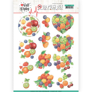 Well Wishes Die Cut Decoupage - Fruits