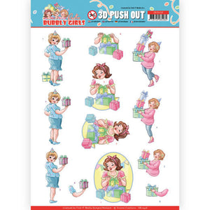 Bubbly Girls Party Die Cut Decoupage - Decorating