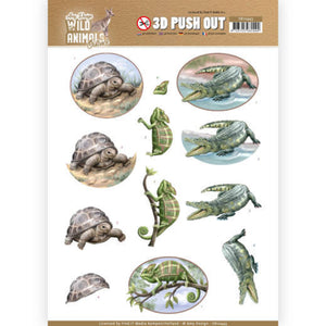 Wild Animals Outback Die Cut Decoupage - Reptiles