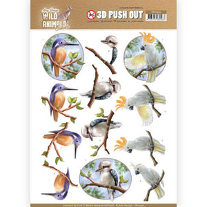 Wild Animals Outback Die Cut Decoupage - Parrot