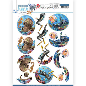 Underwater World Die Cut Decoupage - Deep Sea Diving