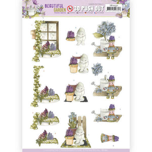 Precious Marieke - Beautiful Garden Die Cut Decoupage - Garden Gnome