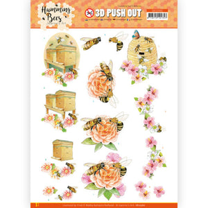 Humming Bees Die Cut Decoupage - Beehive