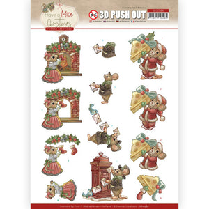 Have a Mice Christmas Die Cut Decoupage - Sending Christmas Cards